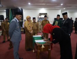 Walikota Lantik 16 Pejabat Pemko Tanjungbalai