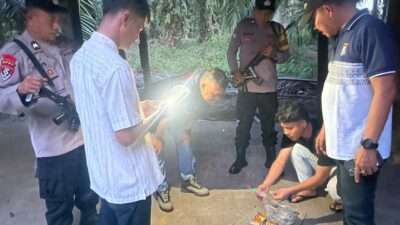 Polres Labusel Gerebek Dugaan Sarang Narkoba Di Afdeling C Desa Aek Raso